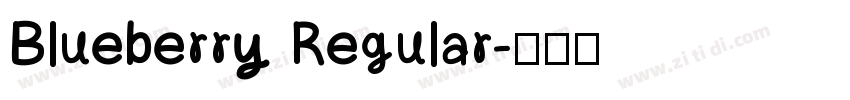 Blueberry Regular字体转换